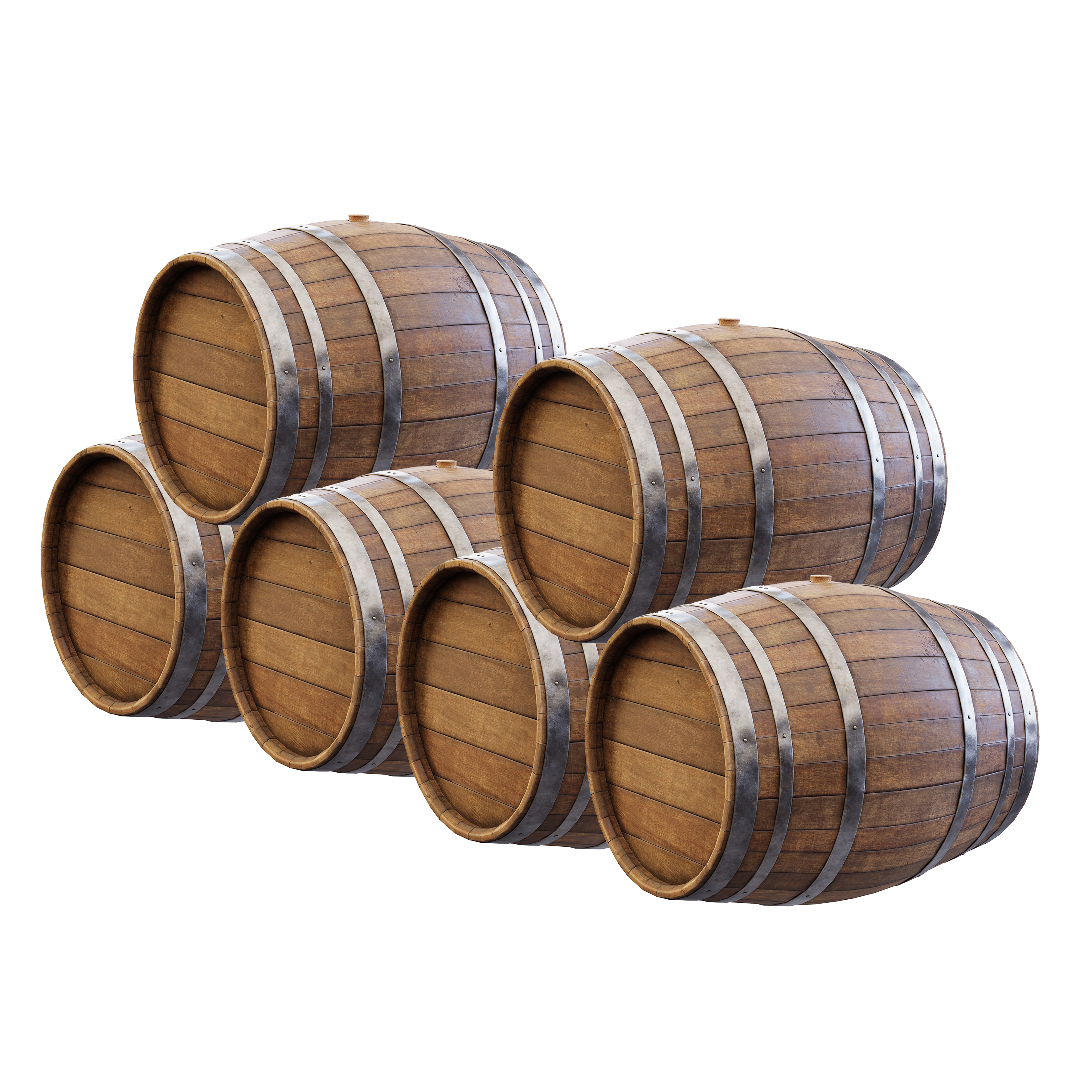 6 × 225L Barrels