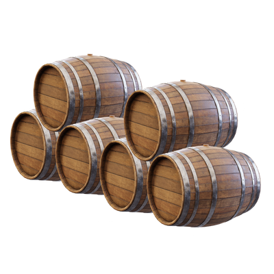 6 × 225L Barrels